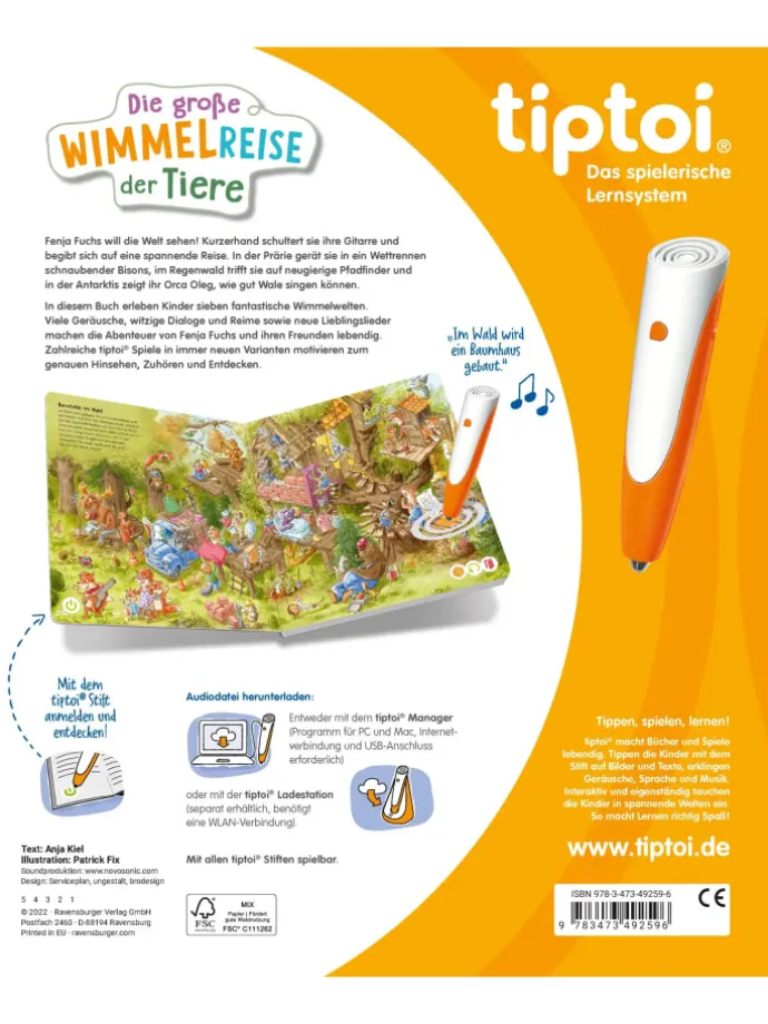 tiptoi® Die große Wimmelreise der Tiere