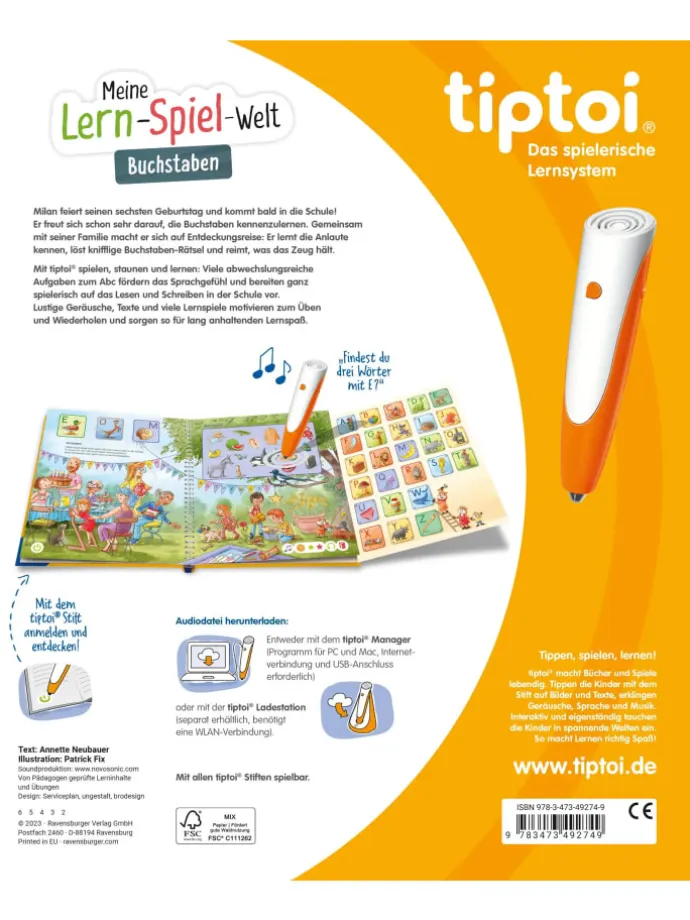 tiptoi® Meine Lern-Spiel-Welt - Buchstaben