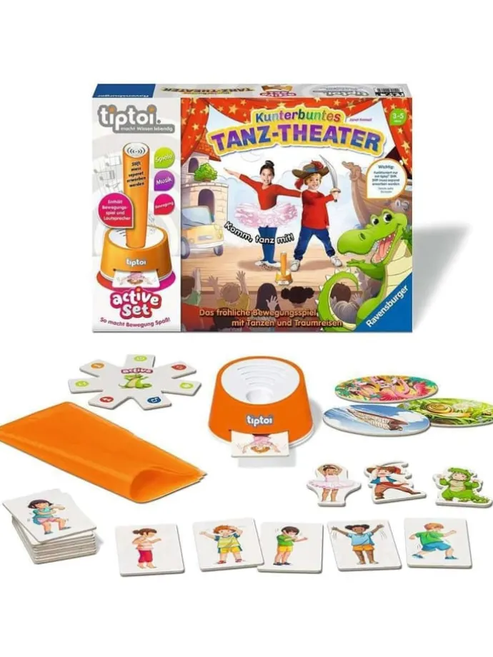 tiptoi Spiel 00073 Active Set Tanz-Theater Bewegungsspiel ab 3 Jahren