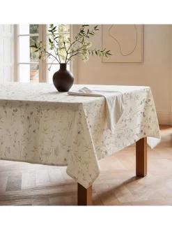 Tischdecke "Annika" in Creme/ Grün