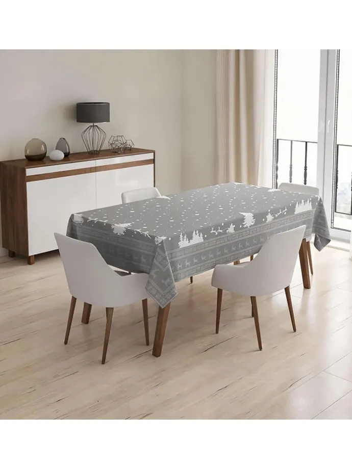 Tischdecke in Grau