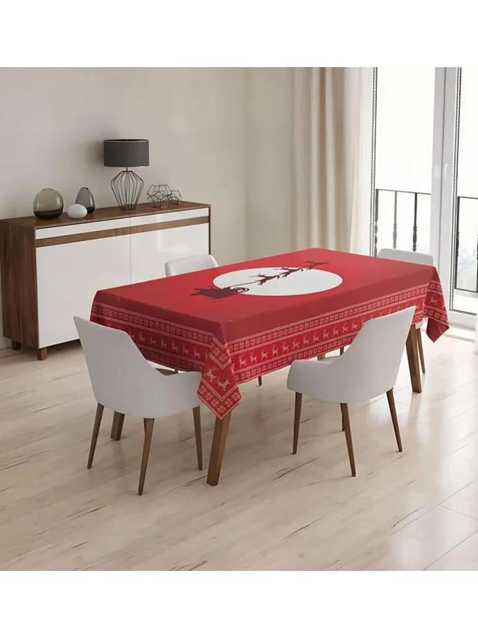Tischdecke in Rot