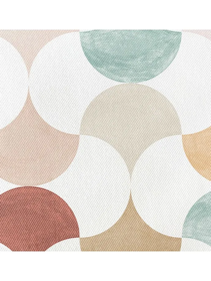 Tischdecke "Nordic Miren" in Beige/ Blau/ Braun