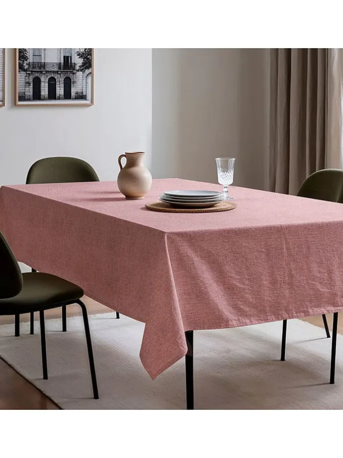 Tischdecke "Smooth Indra" in Rosa