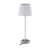 Tischlampe in Weiß/ Silber - (H)47 x Ø 17 cm
