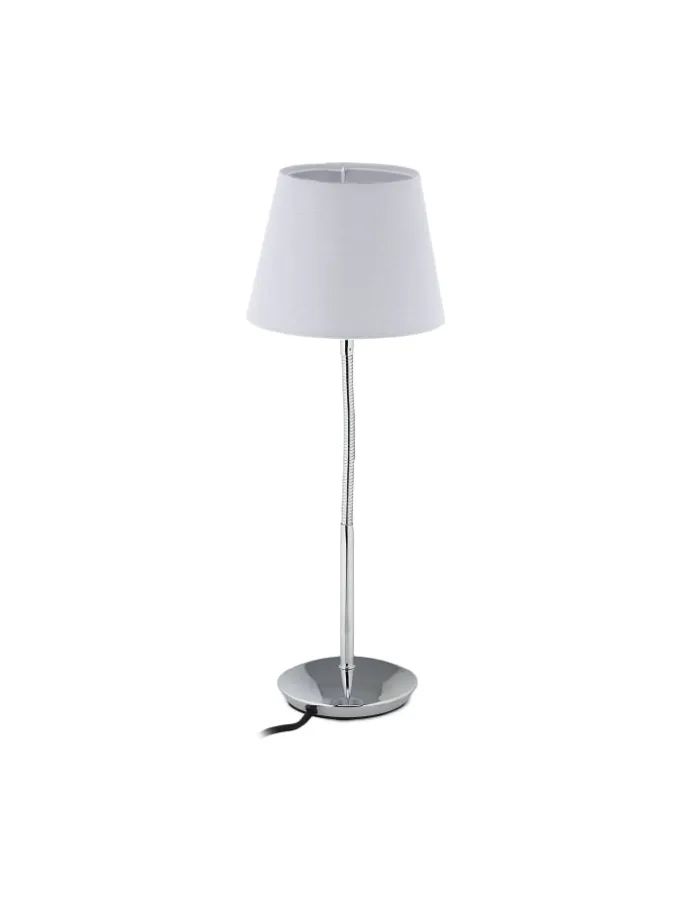 Tischlampe in Weiß/ Silber - (H)47 x Ø 17 cm
