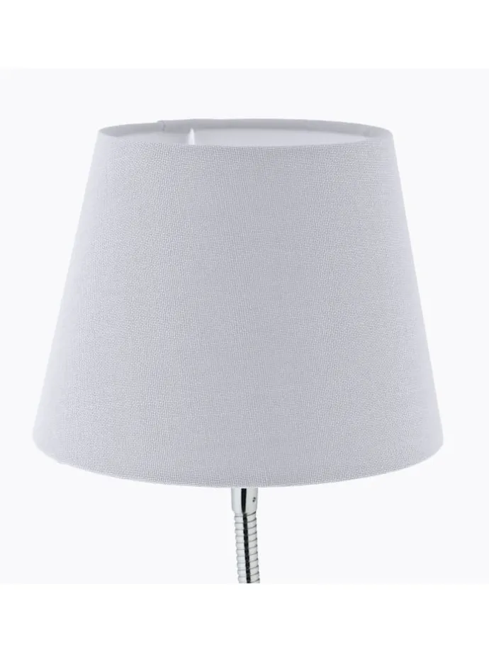 Tischlampe in Weiß/ Silber - (H)47 x Ø 17 cm