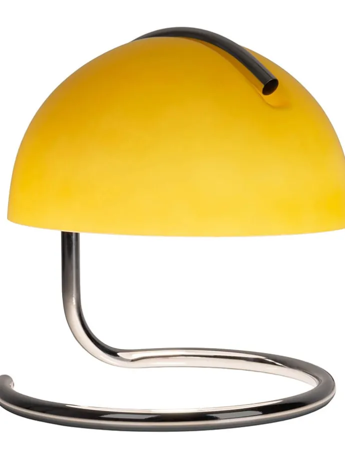 Tischleuchte "Burano" in Gelb - (H)25 x Ø 23,5 cm