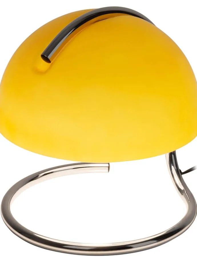 Tischleuchte "Burano" in Gelb - (H)25 x Ø 23,5 cm