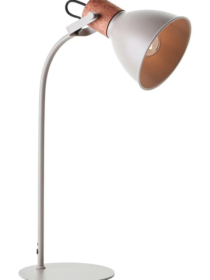 Tischleuchte "Erena" in Taupe - (H)52 cm