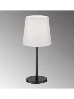 Tischleuchte Eve in Sandschwarz/Weiß - (H)30 x (D)14 cm