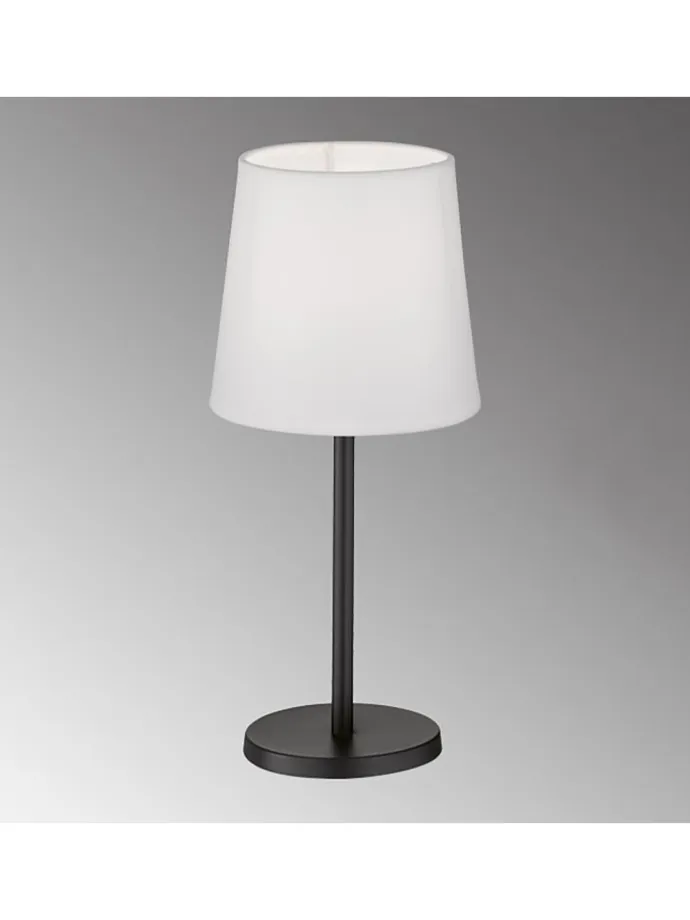 Tischleuchte Eve in Sandschwarz/Weiß - (H)30 x (D)14 cm