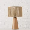 Tischleuchte "Medika" in Beige/ Hellbraun - (H)34 cm