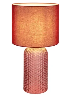 Tischleuchte "Sofia" in Orange - (H)50 x Ø 26,5 cm