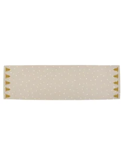 Tischläufer "Gold tree" in Beige/ Gold - (L)140 x (B)40 cm