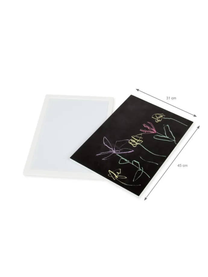 Tischplatten-Set mit Magnettafel und Tafellack für Kindersitzgruppe Linnea,…