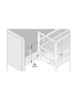 tiSsi® XXL Anstell- / Beistellbett HAJO Buche NATUR 124x64 cm