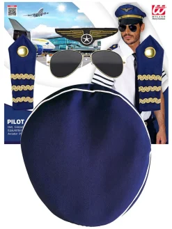 4tlg. Accessories-Set "Piloten" in Dunkelblau