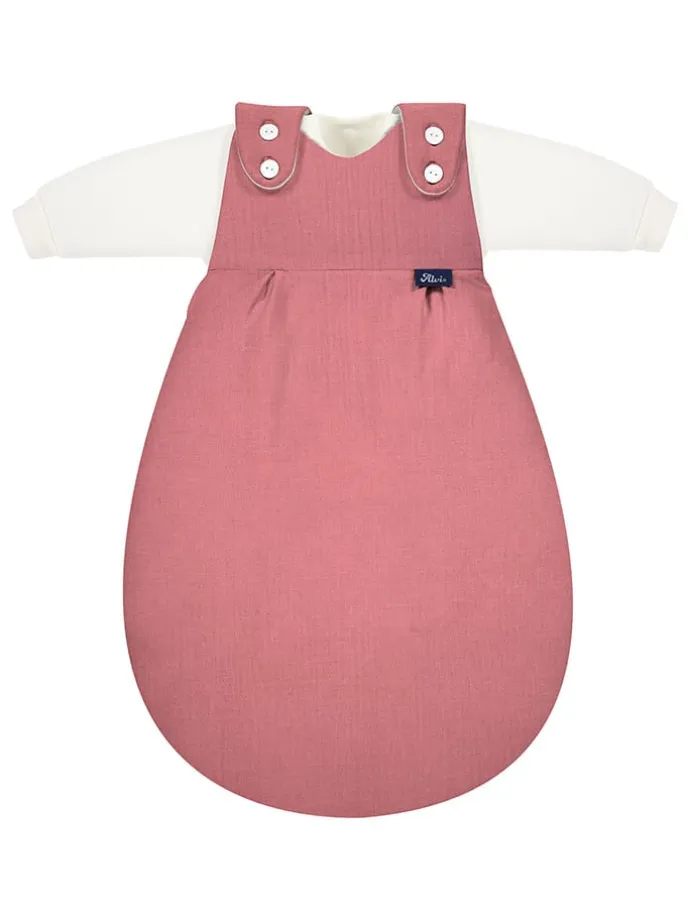 2tlg. Baby 4-Jahreszeiten Schlafsack "Mäxchen" in Pink