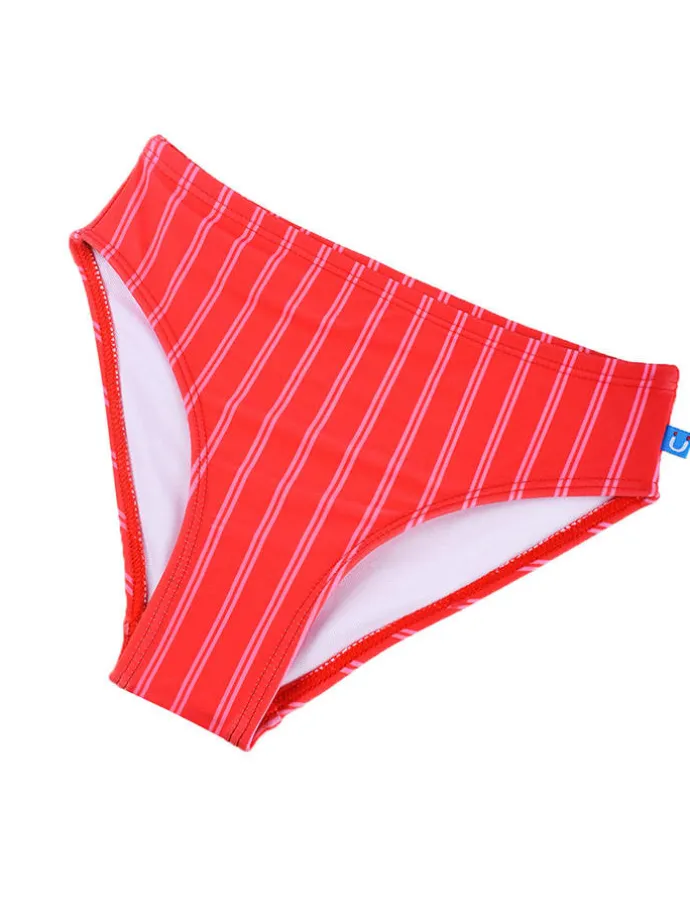 2tlg. Badeoutfit "Sandy" in Rot/ Bunt