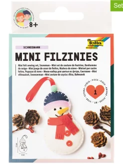 14tlg. Bastelset "Mini Filzinies Schneemann" - ab 8 Jahren