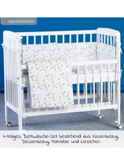 4-tlg. Bettwäsche-Set für Nino Decke 80 x in weiss