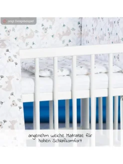 4-tlg. Bettwäsche-Set für Nino Decke 80 x in weiss