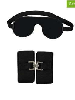 2tlg. Bondage-Set in Schwarz