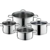 8tlg. Edelstahl-Kochgeschirr-Set "Alican"