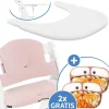 5-tlg. Essbrett-Set für Alpha Plus - Click in weiss,rosa