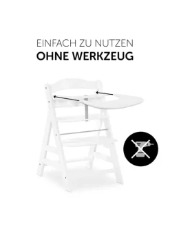 5-tlg. Essbrett-Set für Alpha Plus - Click in weiss,rosa