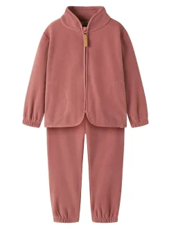 2tlg. Fleece-Outfit "Aspektra" in Rot