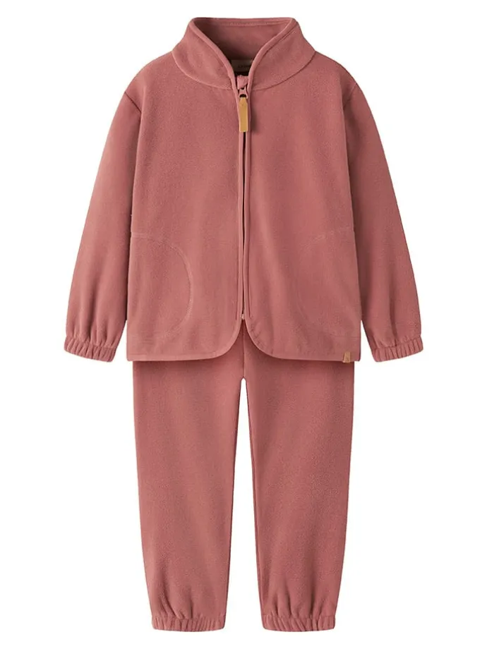 2tlg. Fleece-Outfit "Aspektra" in Rot