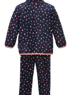 2tlg. Fleece-Outfit in Dunkelblau