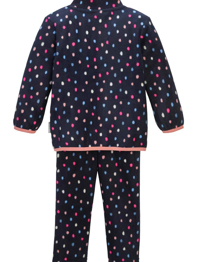 2tlg. Fleece-Outfit in Dunkelblau