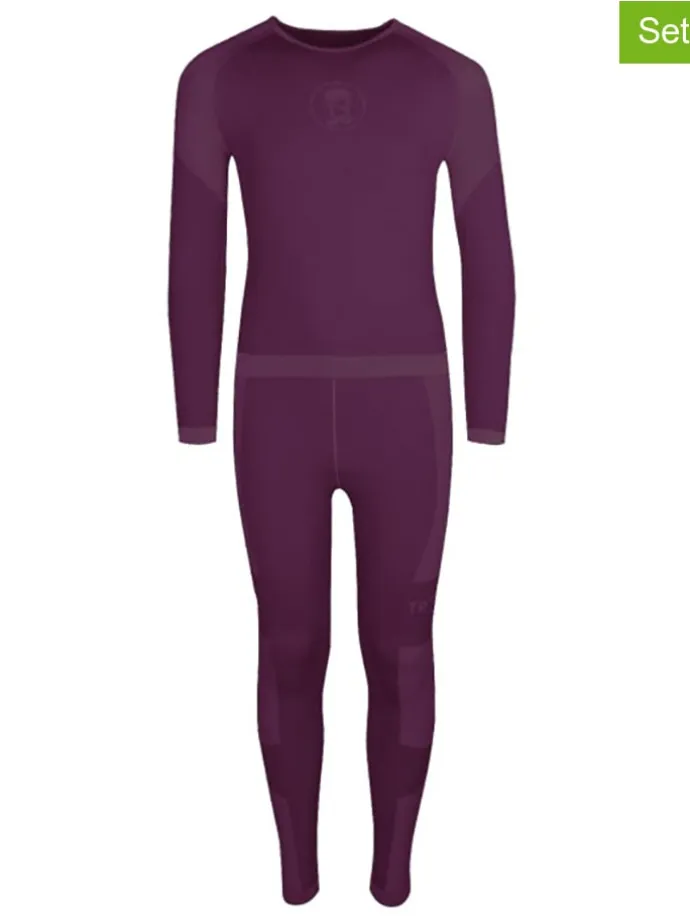 2tlg. Funktionswäsche-Set "Hemsedal Baselayer" in Lila
