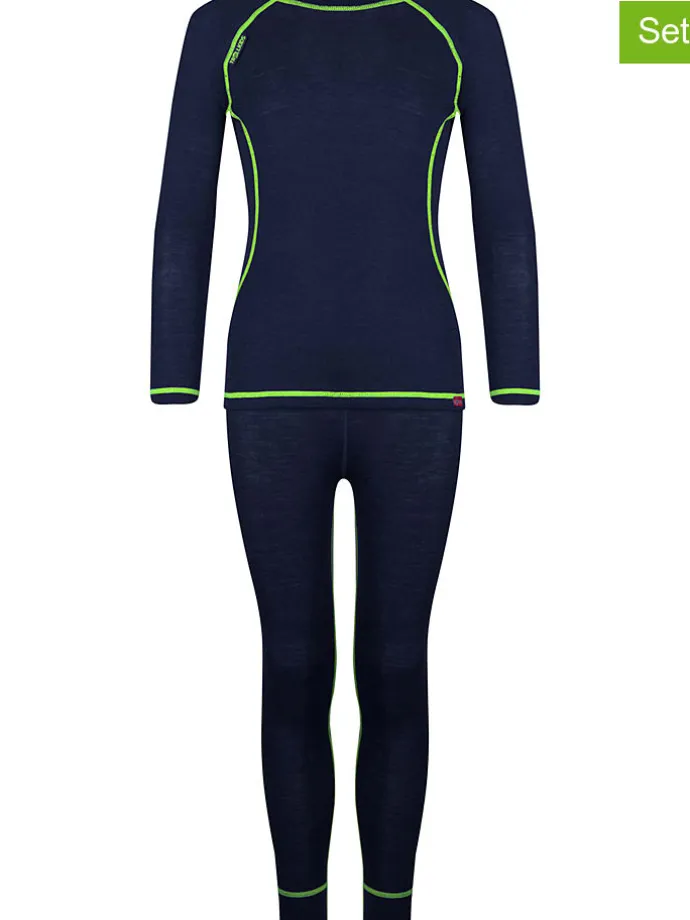2tlg. Funktionswäsche-Set "Kids Merino Baselayer" in Dunkelblau