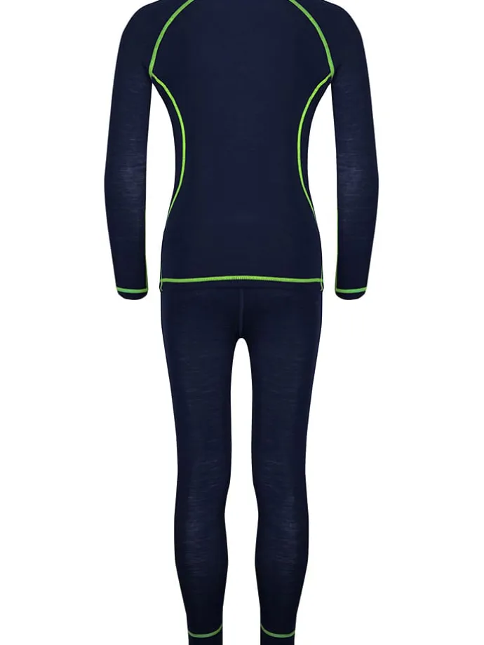 2tlg. Funktionswäsche-Set "Kids Merino Baselayer" in Dunkelblau