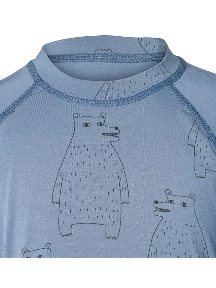 2tlg. Funktionswäsche-Set "Polarbear" in Blau