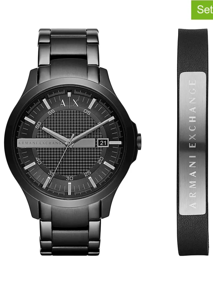 2tlg. Geschenkset "Hampton" in Schwarz