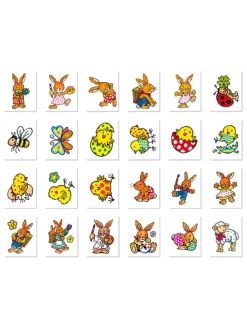 3tlg. Geschenk-Set "Ostern" in Bunt