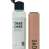 2tlg. Handdesinfektion-Set "Love" in Transparent/ Beige