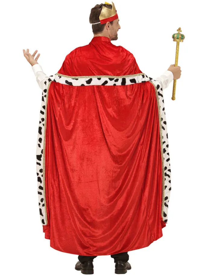 2tlg. Kostüm "Biblical King" in Rot/ Weiß/ Gold