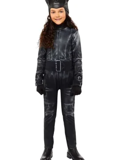 2tlg. Kostüm "Catwoman" in Schwarz