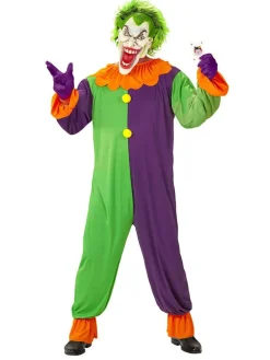 2tlg. Kostüm "EVIL JOKER" in Violett/ Grün