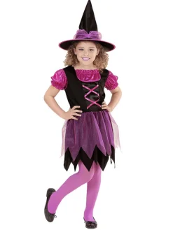 2tlg. Kostüm "HEXE" in Violett