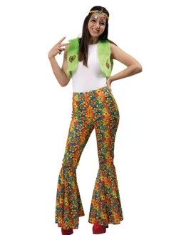 2tlg. Kostüm "Hippie Babsi" in Bunt