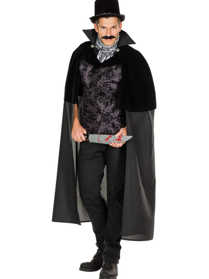2tlg. Kostüm ''Jack the Ripper'' in Schwarz