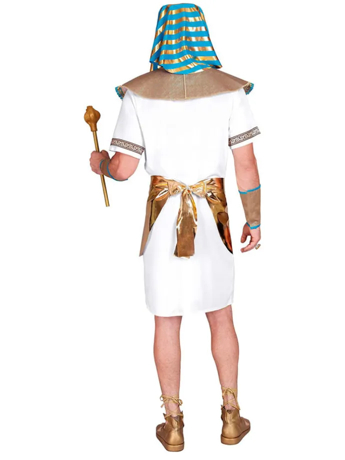 5tlg. Kostüm "Pharaoh" in Weiß/ Gold