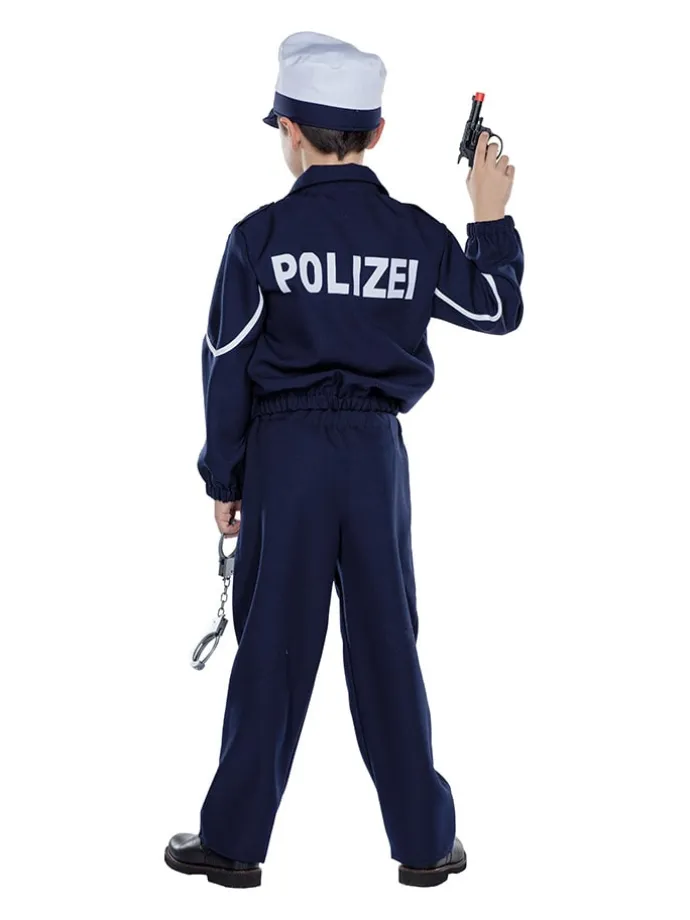 3tlg. Kostüm "Polizist" in Dunkelblau